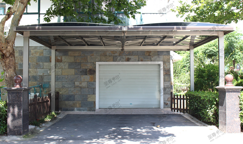 裝車棚挑花眼，耐力板車棚怎么選？來(lái)看這些耐力板車棚效果圖。