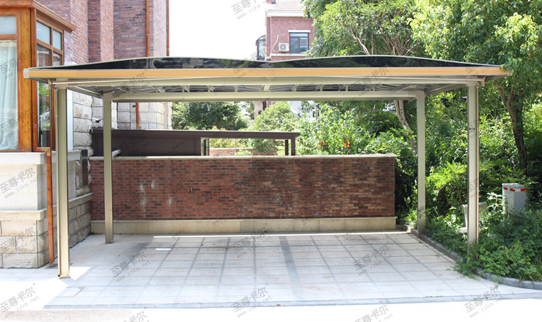 做鋁合金車棚不知道有哪些款式？來看這些大氣好看的車棚圖片