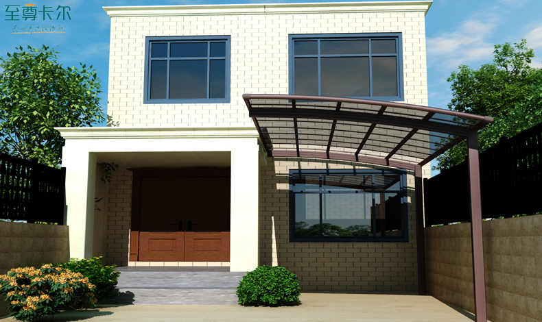 鋁合金車棚設(shè)計效果圖？