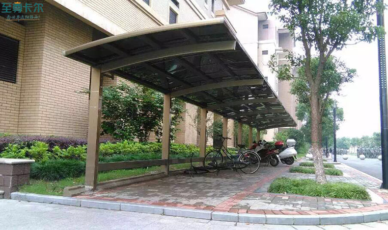 電動汽車棚？戶外電動車充電棚圖片？